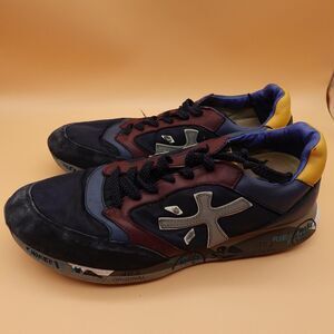 Premiata Shoes Mens Size 9 Multicolor Leather Casual Sneakers VAR.3545